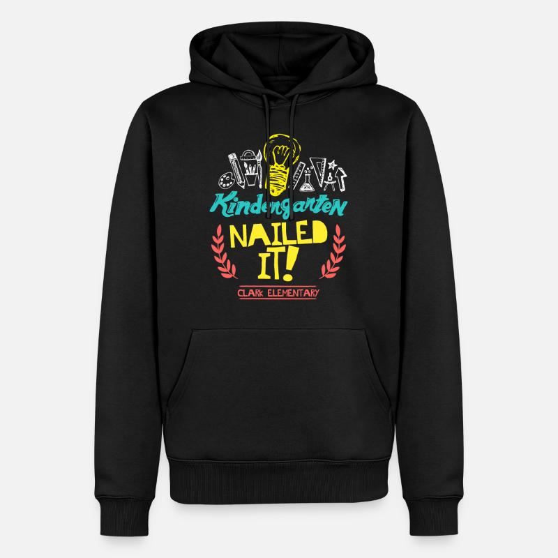 Kindergarten genagelt es Clark Elementary - Männer Premium Bio Hoodie - Schwarz