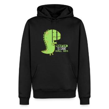 Autorisé à porter de petits bras - cadeau drôle - Sweat à capuche Premium bio Homme - noir - Devant - Nico (187cm)