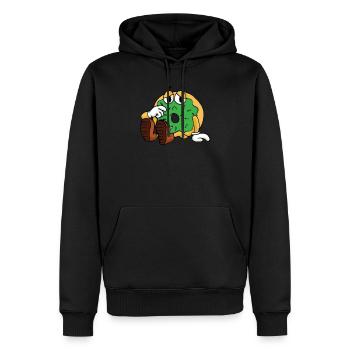 Donut mit Zuckerguss Süßigkeit Zuckerstreusel - Männer Premium Bio Hoodie - Schwarz - Vorne - Nico (187cm)
