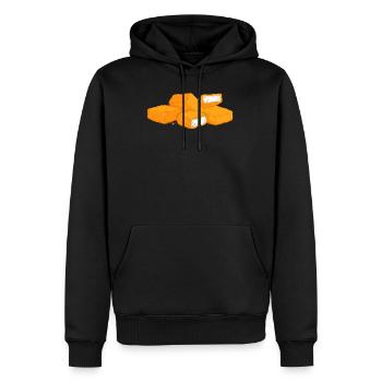 Chicken Nuggets Hühnchen Nuggs Fast Food Hunger - Männer Premium Bio Hoodie - Schwarz - Vorne - Nico (187cm)