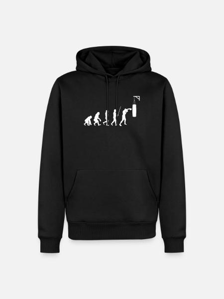 Evolution Boxer Geschenk Boxing Boxhandschuhe - Männer Premium Bio Hoodie - Schwarz