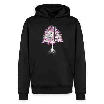 Baum mit Noten Geschenk Natur Musiker Shirt Musik - Männer Premium Bio Hoodie - Schwarz - Vorne - Nico (187cm)