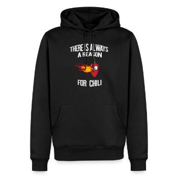 Grund Chili immer Habanero Geschenk Geschenkidee - Männer Premium Bio Hoodie - Schwarz - Vorne - Nico (187cm)