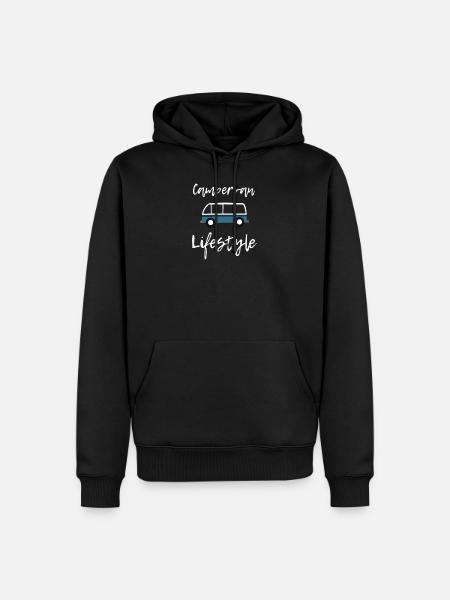 Camping-car - Sweat à capuche Premium bio Homme - noir