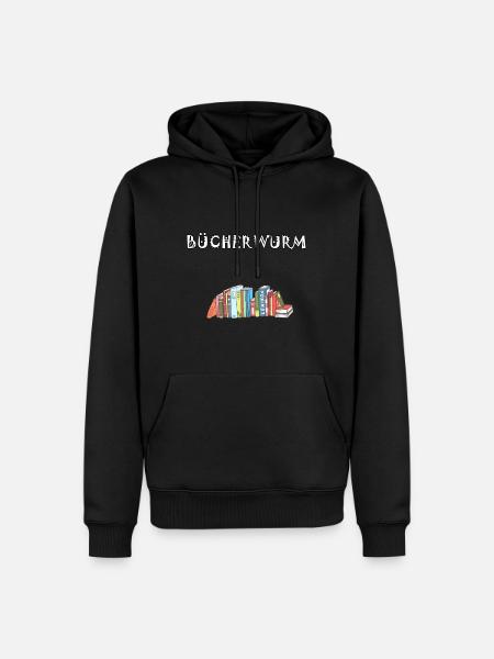 Buch Buch Bücher Bücher lesen Bücherwurm Buch - Männer Premium Bio Hoodie - Schwarz
