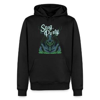 Team Bräutigam Stag Party JGA - Männer Premium Bio Hoodie - Schwarz - Vorne - Nico (187cm)