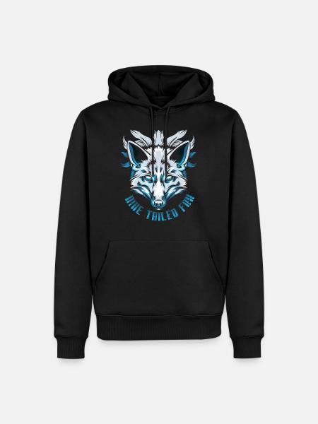 Silver Fox Fox Foxes Japan Gift - Men’s Premium Organic Hoodie - black