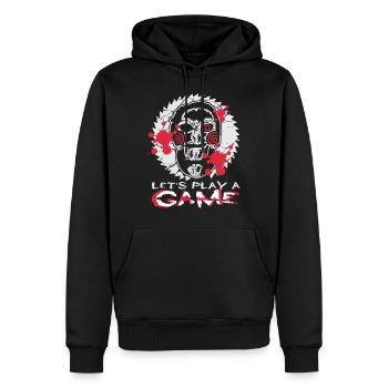 Poupée d'horreur, cadeau, horreur, jeu, clown d'horreur - Sweat à capuche Premium bio Homme - noir - Devant - Nico (187cm)