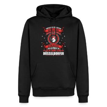 Dusseldorf Dusseldorf home town gift - Men’s Premium Organic Hoodie - black - Front - Nico (187cm)
