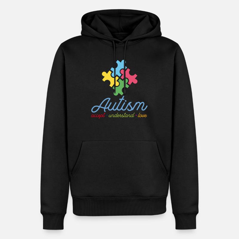 Autisme Authisme Autisme T.Shirt - Sweat à capuche Premium bio Homme - noir