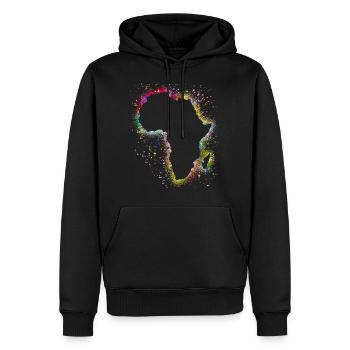 Afrika - Männer Premium Bio Hoodie - Schwarz - Vorne - Nico (187cm)