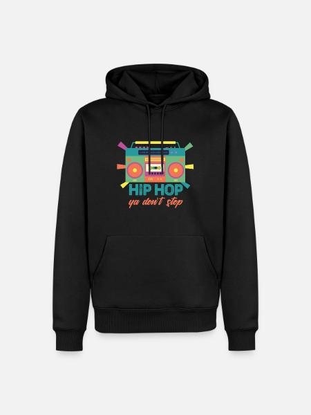 Ghetto Blaster - Men’s Premium Organic Hoodie - black