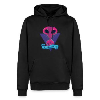 Alien Ufo Greeting Humans Cadeau De Dessins Animés - Sweat à capuche Premium bio Homme - noir - Devant - Nico (187cm)
