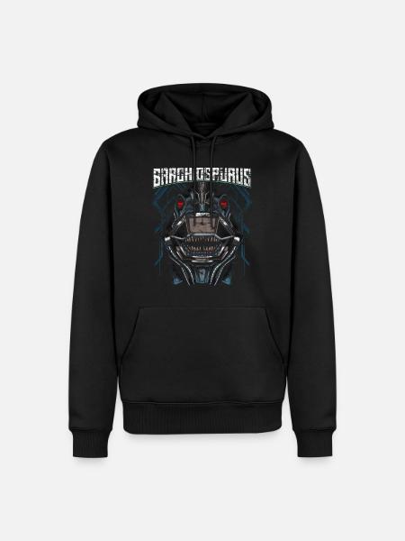 Robot Dino - Men’s Premium Organic Hoodie - black