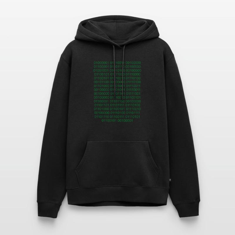 Binaire Code informatique Computer Nerd Sweat à capuche Premium bio Homme