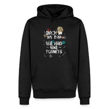 Nerd Shaldon Spruch Shirt - nerdig Geschenk - Männer Premium Bio Hoodie - Schwarz - Vorne - Nico (187cm)