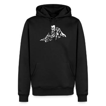 mountainbike geschenke - Männer Premium Bio Hoodie - Schwarz - Vorne - Nico (187cm)