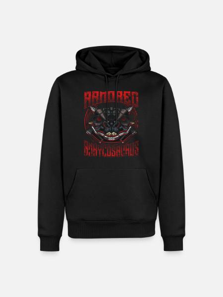 Robot Dino - Men’s Premium Organic Hoodie - black