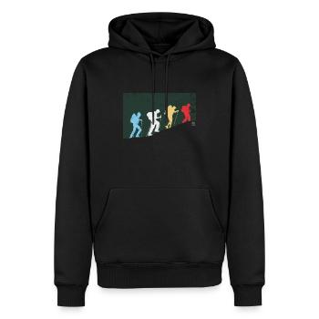 Mountainclimbers Alpiniste Mountains Cadeau - Sweat à capuche Premium bio Homme - noir - Devant - Nico (187cm)