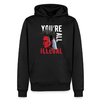 indians 4 - Männer Premium Bio Hoodie - Schwarz - Vorne - Nico (187cm)