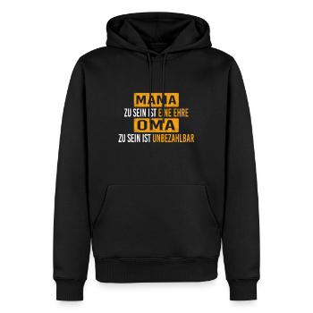 Grand-mère dictons cadeau de chemise - Sweat à capuche Premium bio Homme - noir - Devant - Nico (187cm)