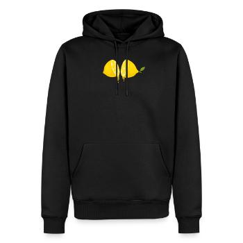 Lemon lemons lemonade refreshment drink - Men’s Premium Organic Hoodie - black - Front - Nico (187cm)