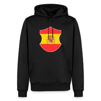 Spanien Süden Geschenk Madrid Urlaub Sonne Wappen - Männer Premium Bio Hoodie - Schwarz - Vorne - Nico (187cm)