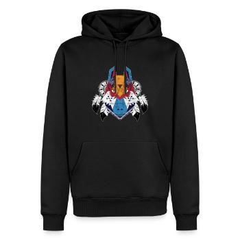 Art - Tae 3 Grudge - Sweat à capuche Premium bio Homme - noir - Devant - Nico (187cm)