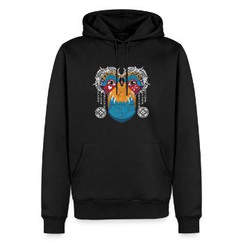 Art - Tae 3 Grudge - Sweat à capuche Premium bio Homme - noir - Devant - Nico (187cm)