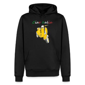 Ciao Italia Italien italienisch Italiener - Männer Premium Bio Hoodie - Schwarz - Vorne - Nico (187cm)