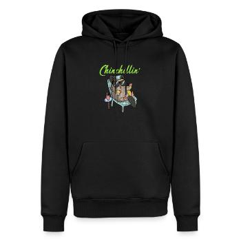 Chinchillin chinchilla pet gift - Männer Premium Bio Hoodie - Schwarz - Vorne - Nico (187cm)