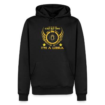 Sternzeichen Sprüche Waage Libra - Männer Premium Bio Hoodie - Schwarz - Vorne - Nico (187cm)