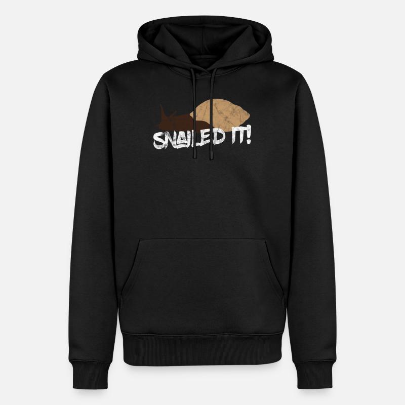 Puns animaux l'ont sculpté - Sweat à capuche Premium bio Homme - noir