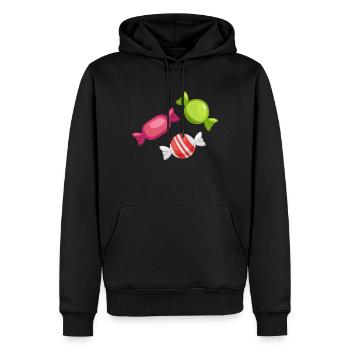Funny Bombon - Effrayant Effrayant Effrayant Spooky Halloween - Sweat à capuche Premium bio Homme - noir - Devant - Nico (187cm)
