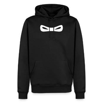 Ninja Augen Kostüm Lustiges japanisches Kämpfer Kostüm - Männer Premium Bio Hoodie - Schwarz - Vorne - Nico (187cm)