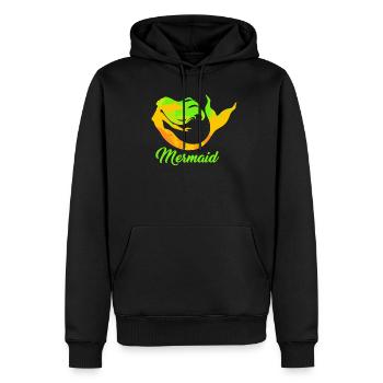 Meerjungfrau Seejungfrau Nixe Märchen - Männer Premium Bio Hoodie - Schwarz - Vorne - Nico (187cm)