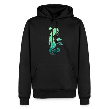 Meerjungfrau Seejungfrau Nixe Märchen - Männer Premium Bio Hoodie - Schwarz - Vorne - Nico (187cm)