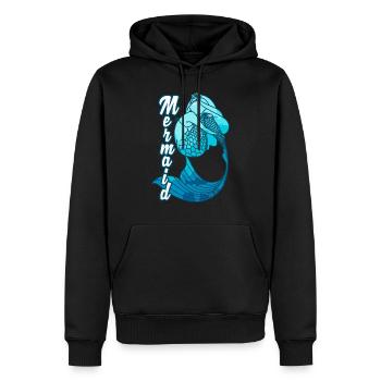Meerjungfrau Seejungfrau Nixe Märchen - Männer Premium Bio Hoodie - Schwarz - Vorne - Nico (187cm)