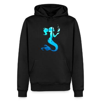 Meerjungfrau Seejungfrau Nixe Märchen - Männer Premium Bio Hoodie - Schwarz - Vorne - Nico (187cm)