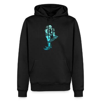 Meerjungfrau Seejungfrau Nixe Märchen - Männer Premium Bio Hoodie - Schwarz - Vorne - Nico (187cm)