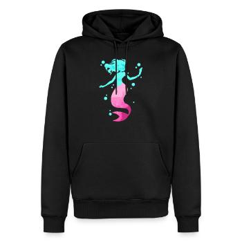 Meerjungfrau Seejungfrau Nixe Märchen - Männer Premium Bio Hoodie - Schwarz - Vorne - Nico (187cm)
