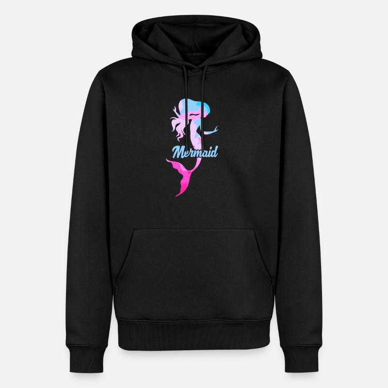 Sirène sirène sirène conte de fées - Sweat à capuche Premium bio Homme - noir