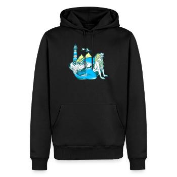Meerjungfrau Seejungfrau Nixe Märchen - Männer Premium Bio Hoodie - Schwarz - Vorne - Nico (187cm)