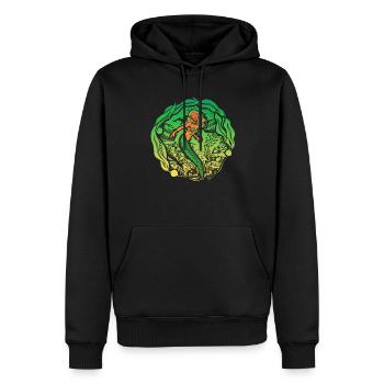 Meerjungfrau Seejungfrau Nixe Märchen - Männer Premium Bio Hoodie - Schwarz - Vorne - Nico (187cm)