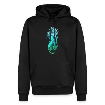 Meerjungfrau Seejungfrau Nixe Märchen - Männer Premium Bio Hoodie - Schwarz - Vorne - Nico (187cm)