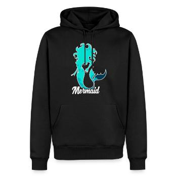 Meerjungfrau Seejungfrau Nixe Märchen - Männer Premium Bio Hoodie - Schwarz - Vorne - Nico (187cm)