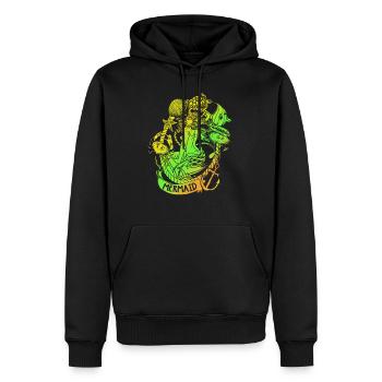 Mermaid mermaid mermaid fairy tale - Men’s Premium Organic Hoodie - black - Front - Nico (187cm)