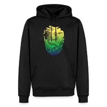 Meerjungfrau Seejungfrau Nixe Märchen - Männer Premium Bio Hoodie - Schwarz - Vorne - Nico (187cm)