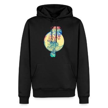 Meerjungfrau Seejungfrau Nixe Märchen - Männer Premium Bio Hoodie - Schwarz - Vorne - Nico (187cm)