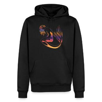 Meerjungfrau Seejungfrau Nixe Märchen - Männer Premium Bio Hoodie - Schwarz - Vorne - Nico (187cm)